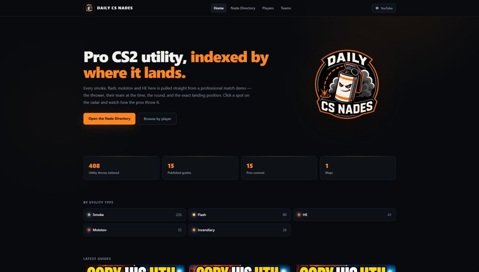 Daily CS Nades storefront or product preview