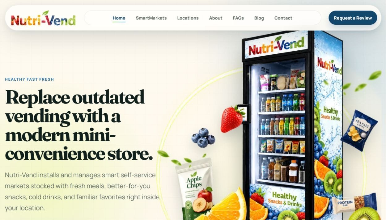 Nutri-Vend storefront or product preview